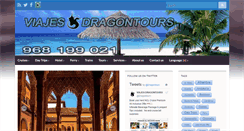 Desktop Screenshot of dragontours.net